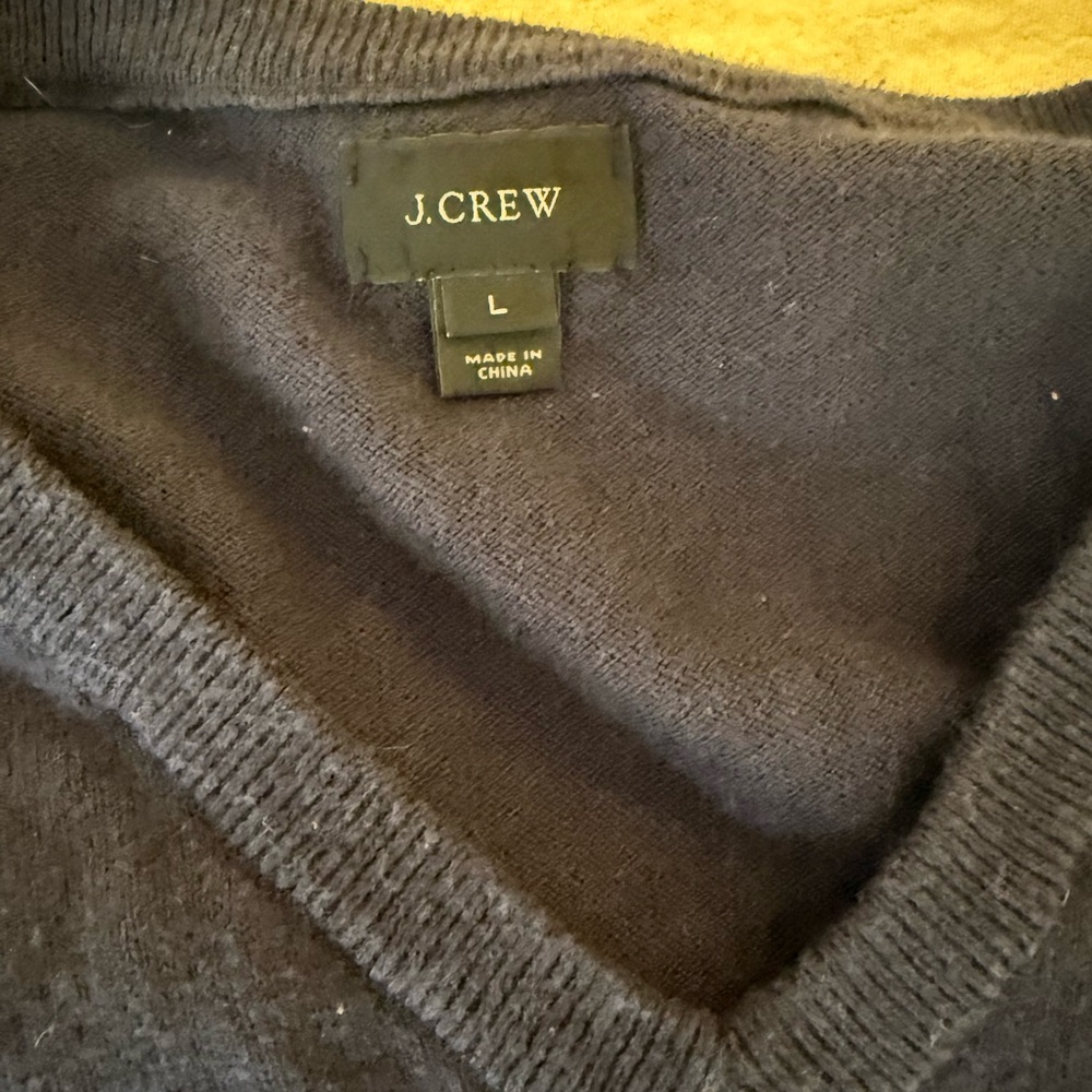 J. Crew Blue V-Neck Sweater